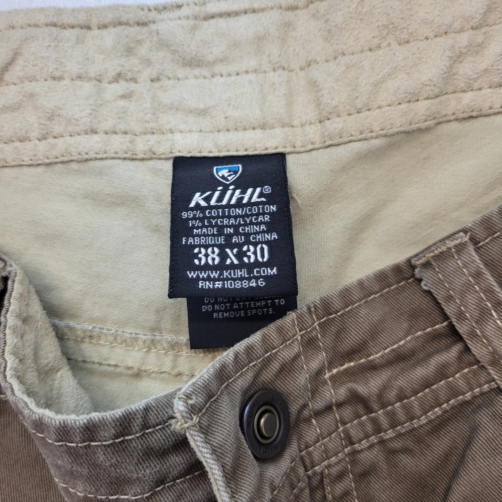 Kuhl Rydr Pants Mens 38x30 Brown Canvas Outdoor Hiking Workwear - Picture 5 of 11